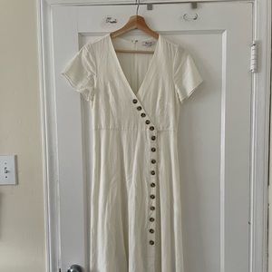 White button down dress
